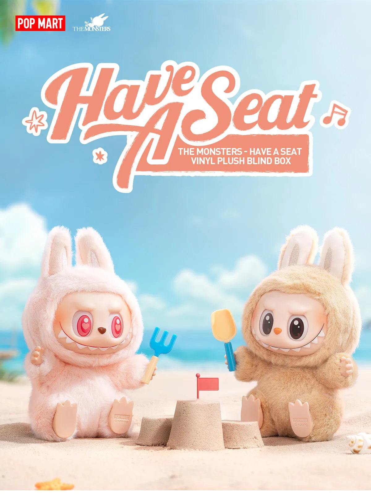 LABUBU THE MONSTERS - Have a Seat Vinyl Plush Dolls, Blind Box