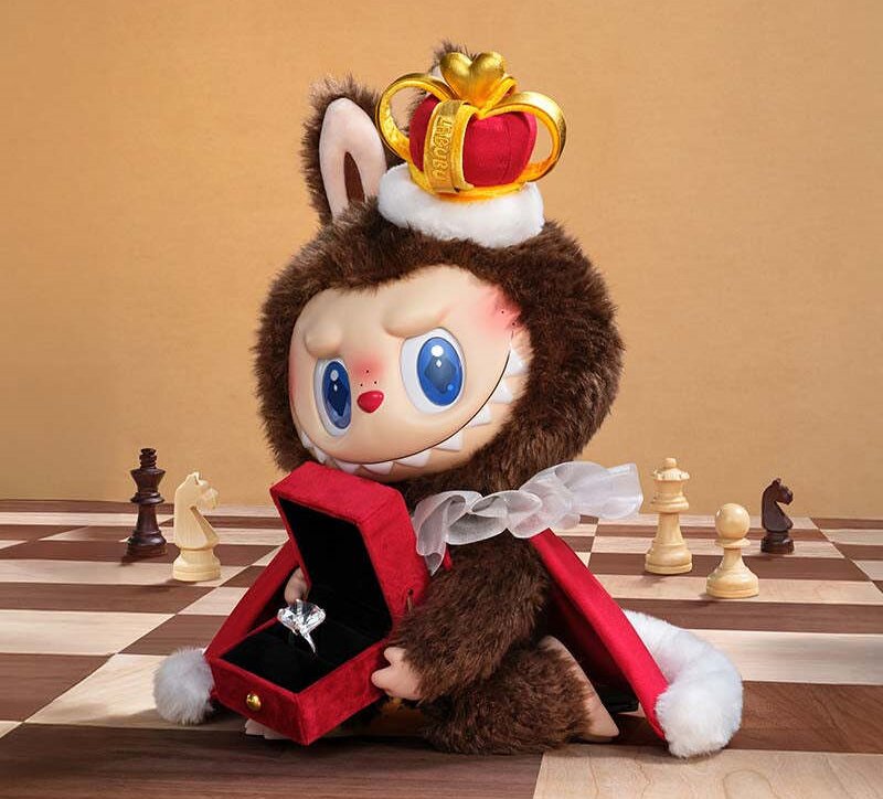 The Monsters Labubu Let's Checkmate Series The King Vinyl Plush Doll